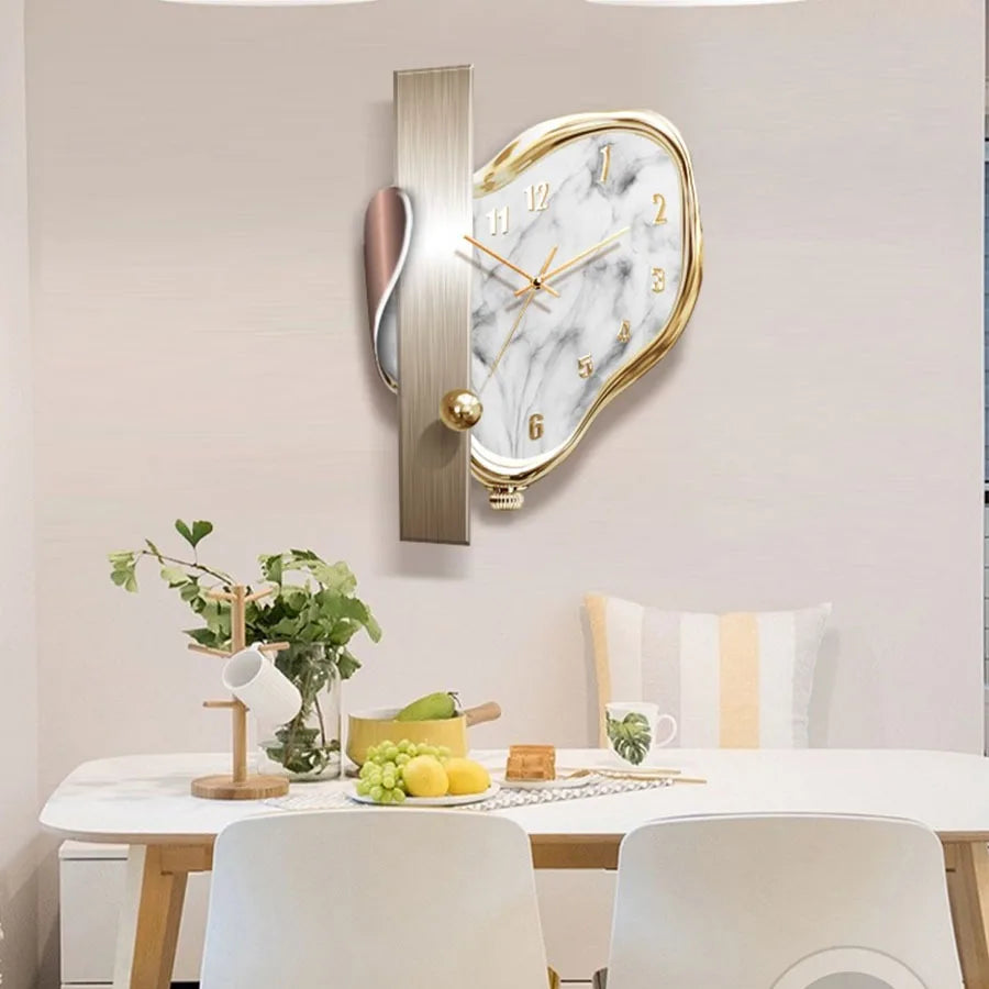 ChandeliersDecor.com-Wall Clocks-Modern Dome Swingable Wall Clock