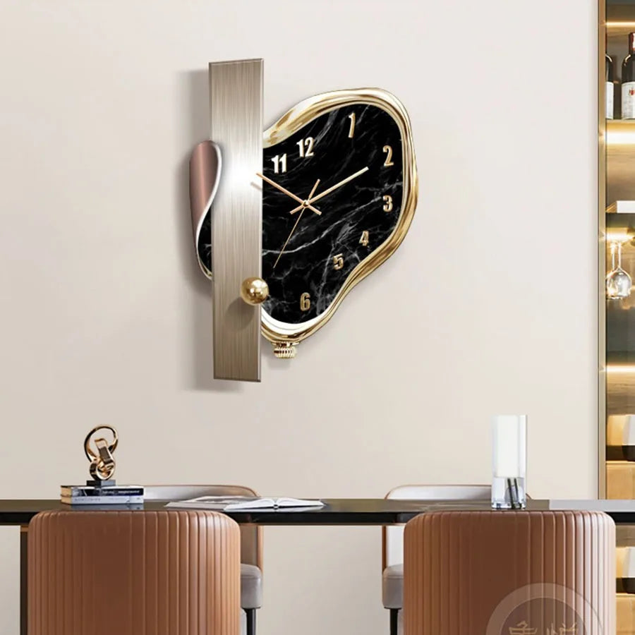 ChandeliersDecor.com-Wall Clocks-Modern Dome Swingable Wall Clock