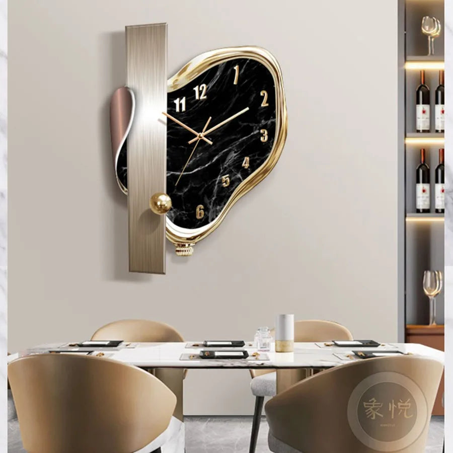 ChandeliersDecor.com-Wall Clocks-Modern Dome Swingable Wall Clock