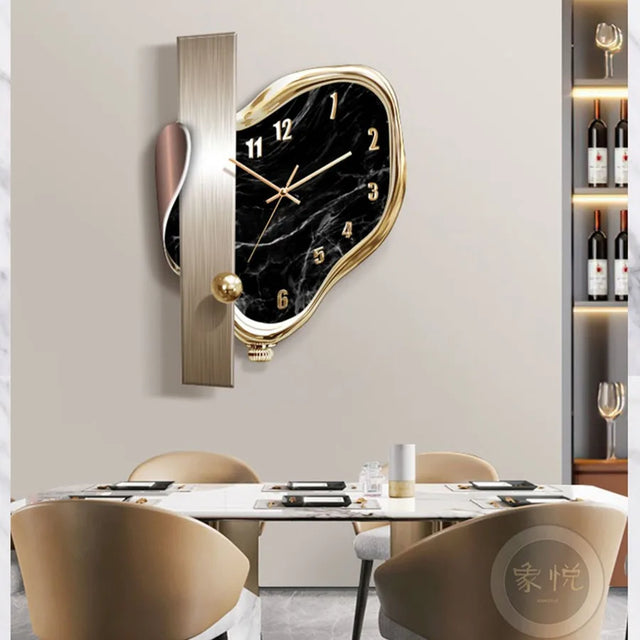 ChandeliersDecor.com-Wall Clocks-Modern Dome Swingable Wall Clock