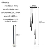 ChandeliersDecor.com-Staircase Chandelier-Modern Duplex Attic Pendant Lamp