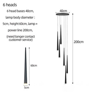 ChandeliersDecor.com-Staircase Chandelier-Modern Duplex Attic Pendant Lamp