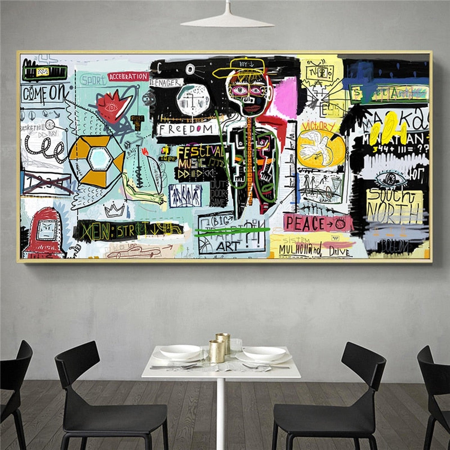 ChandeliersDecor.com-Wall Posters-Modern Graffiti Street Artwork Canvas Posters and Prints Abstract Figure Oil Paintings on The Wall for Home Decorative Pictures