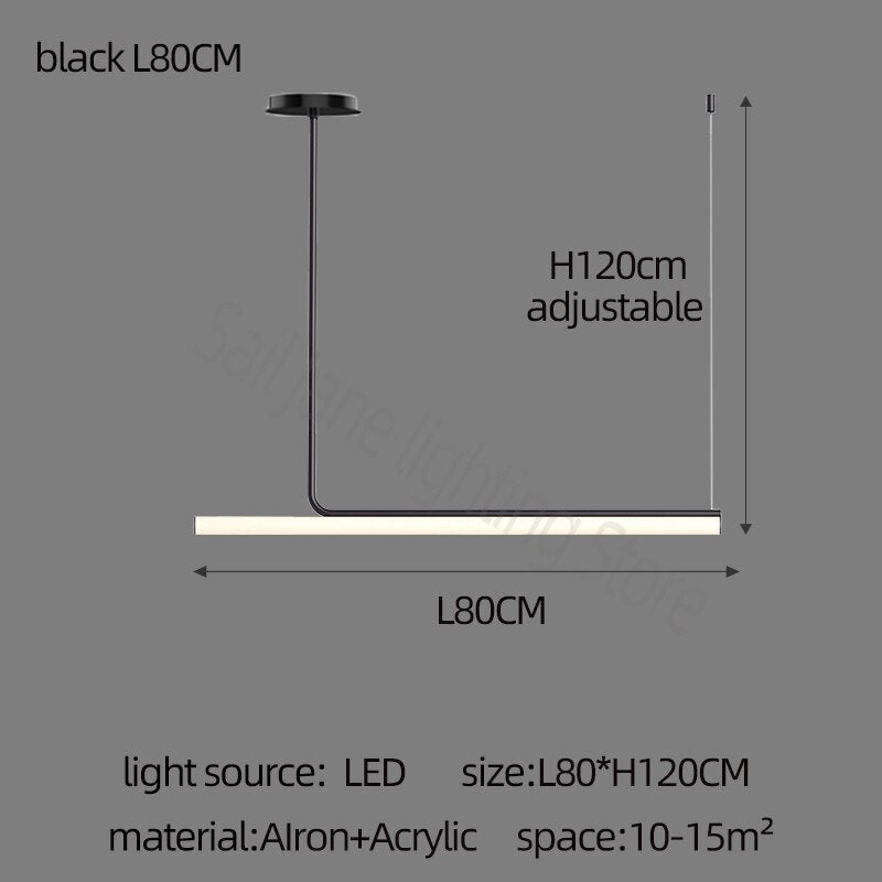 ChandeliersDecor.com-Kitchen Island-Modern LED Chandelier: Illuminate Your Space with Style