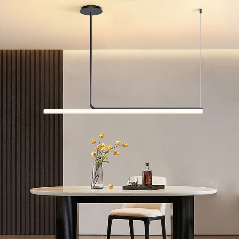 ChandeliersDecor.com-Kitchen Island-Modern LED Chandelier: Illuminate Your Space with Style