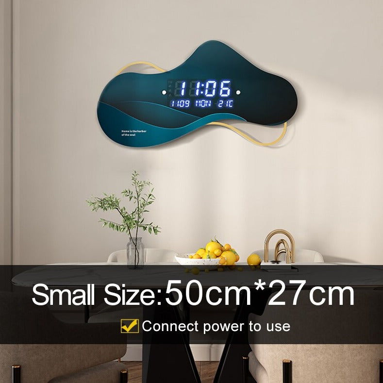 ChandeliersDecor.com-Wall Clocks-Modern LED Digital Wall Clock 3D Luminous