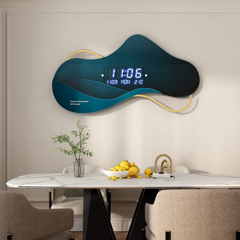 ChandeliersDecor.com-Wall Clocks-Modern LED Digital Wall Clock 3D Luminous