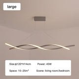 ChandeliersDecor.com-Kitchen Island-Modern LED Pendant Lamp, Dimmable Black Gold Chandelier