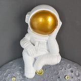 ChandeliersDecor.com-Wall Clocks-Modern Light Luxury Astronaut Wall Clock