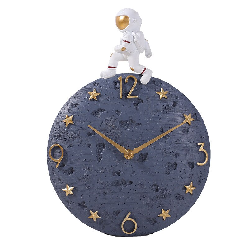 ChandeliersDecor.com-Wall Clocks-Modern Light Luxury Astronaut Wall Clock