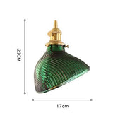ChandeliersDecor.com-Pendant Lights-Modern Loft Pure Copper Lamp Holder Green Light
