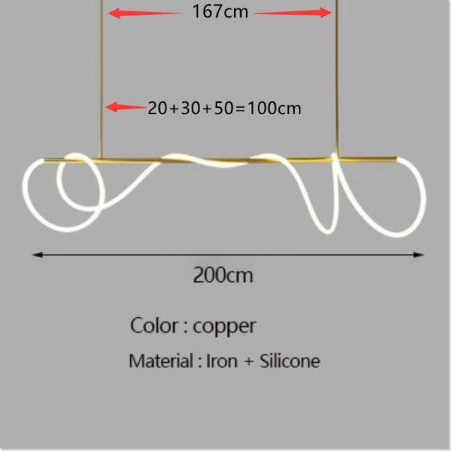 Modern Long Hose LED Chandelier for Dining Room-ChandeliersDecor.com