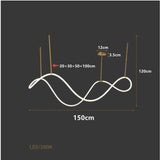 ChandeliersDecor.com-Kitchen Island-Modern Long Hose LED Chandelier for Dining Room
