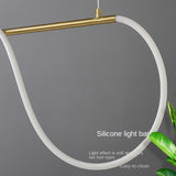 ChandeliersDecor.com-Kitchen Island-Modern Long Hose LED Chandelier for Dining Room
