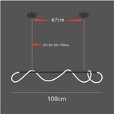 ChandeliersDecor.com-Kitchen Island-Modern Long Hose LED Chandelier for Dining Room