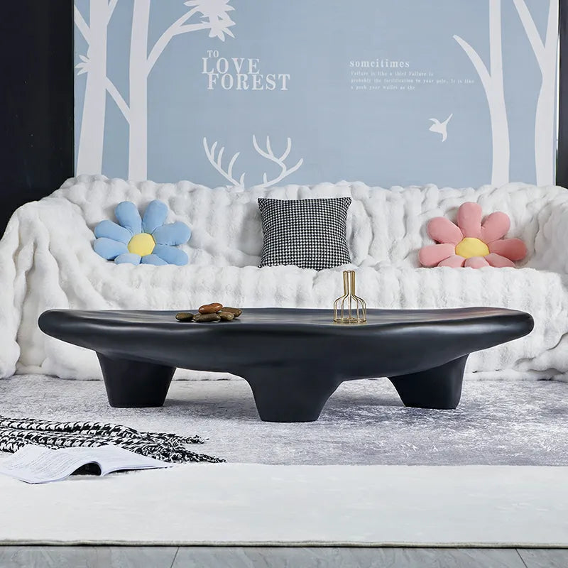 ChandeliersDecor.com-Coffee Tables-Modern Minimalist Black Coffee Table for a Stylish Living Room