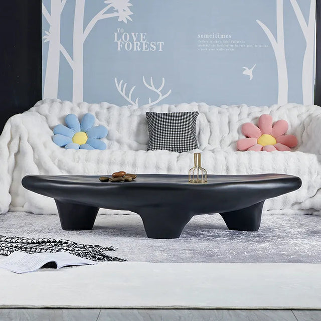 ChandeliersDecor.com-Coffee Tables-Modern Minimalist Black Coffee Table for a Stylish Living Room