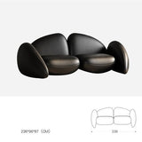 ChandeliersDecor.com-Sofa Set-Modern Minimalist Leather Sofa Set – Luxury Contemporary Seating