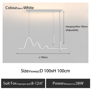 ChandeliersDecor.com-Kitchen Island-Modern Minimalist LED Chandelier Light