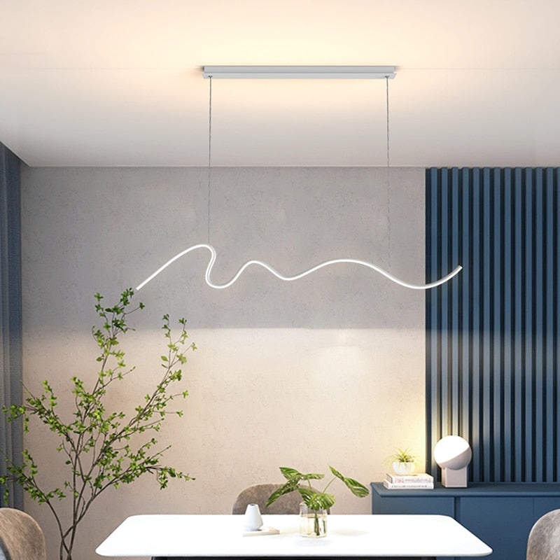 ChandeliersDecor.com-Kitchen Island-Modern Minimalist LED Chandelier Light