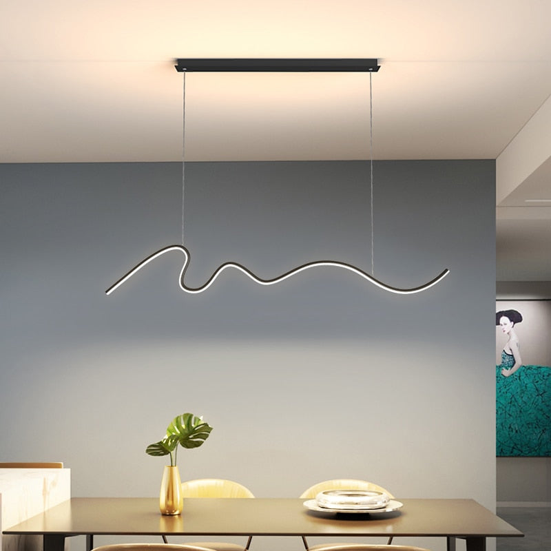 ChandeliersDecor.com-Kitchen Island-Modern Minimalist LED Chandelier Light