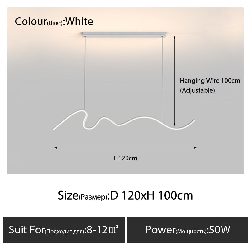 ChandeliersDecor.com-Kitchen Island-Modern Minimalist LED Chandelier Light