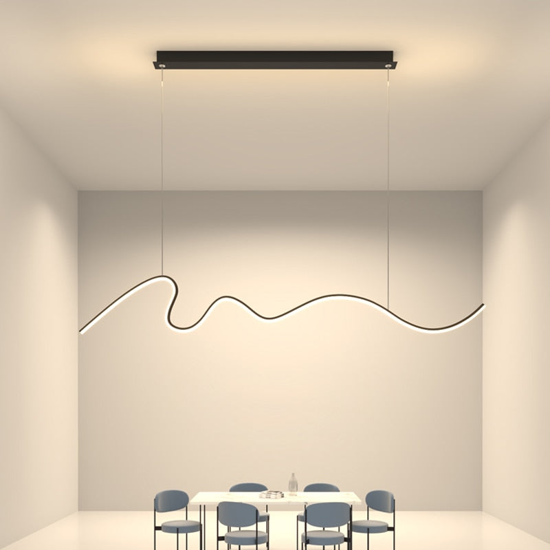 ChandeliersDecor.com-Kitchen Island-Modern Minimalist LED Chandelier Light