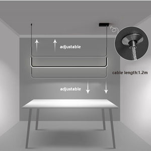 ChandeliersDecor.com-Kitchen Island-Modern Minimalist LED Pendant Lamp Black Gold