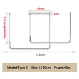 ChandeliersDecor.com-Kitchen Island-Modern Minimalist LED Pendant Lamp Black Gold