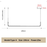 ChandeliersDecor.com-Kitchen Island-Modern Minimalist LED Pendant Lamp Black Gold