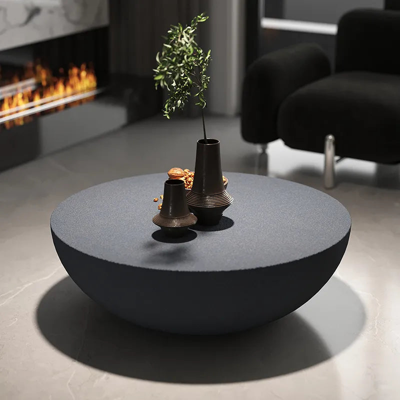 ChandeliersDecor.com-Coffee Tables-Modern Round Marble Coffee Table