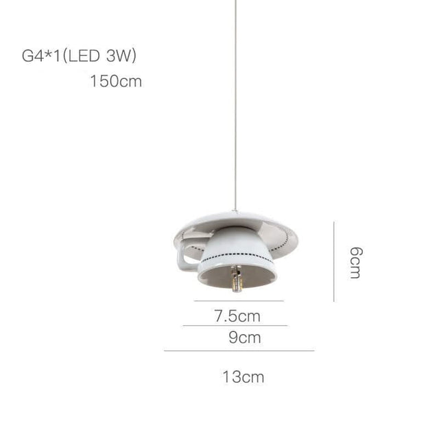 Modern Tea Cup Teapot Crockery Ceramic Led Pendant Lights-ChandeliersDecor.com