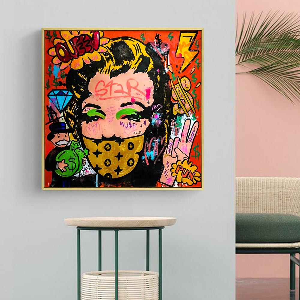 ChandeliersDecor.com-Wall Posters-Money Bags: Marilyn Poster Exclusive Limited Edition