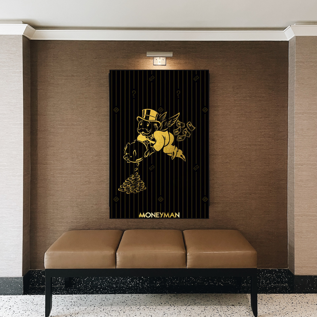 ChandeliersDecor.com-Monopoly Wall Poster-Money Man Angel: Alec Monopoly Art Exclusive Collection