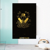 ChandeliersDecor.com-Monopoly Wall Poster-Money Man Dollar Bills by Alec Monopoly Art
