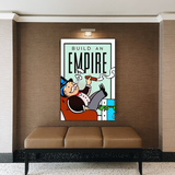 ChandeliersDecor.com-Monopoly Wall Poster-Monopoly Build an Empire Card Canvas Wall Art