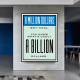 ChandeliersDecor.com-Monopoly Wall Poster-Monopoly Cool Billion Dollars Card Canvas Wall Art