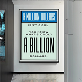 ChandeliersDecor.com-Monopoly Wall Poster-Monopoly Cool Billion Dollars Card Canvas Wall Art