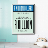 ChandeliersDecor.com-Monopoly Wall Poster-Monopoly Cool Billion Dollars Card Canvas Wall Art