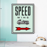 ChandeliersDecor.com-Monopoly Wall Poster-Monopoly Speed Wins Card Canvas Wall Art