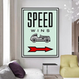 ChandeliersDecor.com-Monopoly Wall Poster-Monopoly Speed Wins Card Canvas Wall Art