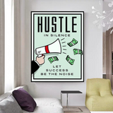 ChandeliersDecor.com-Monopoly Wall Poster-Monopoly Time Is Money Canvas Wall Art