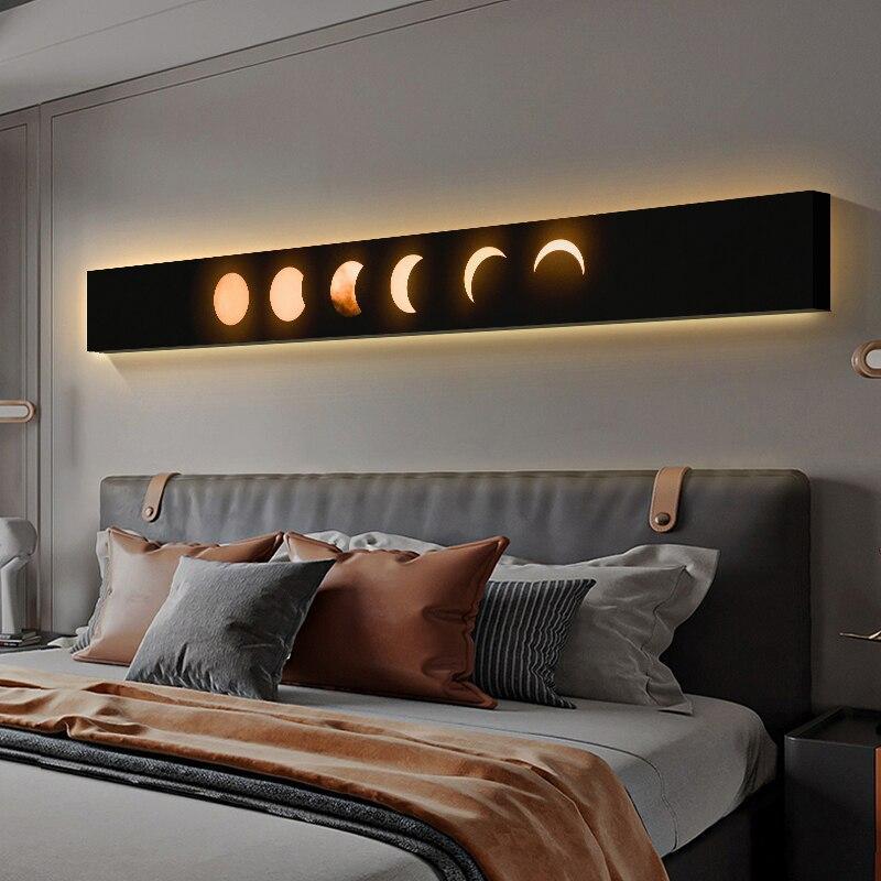 ChandeliersDecor.com-LED Wall Art-Moon Eclipse LED Wall Lght: Stylish & Energy-Efficient Lighting