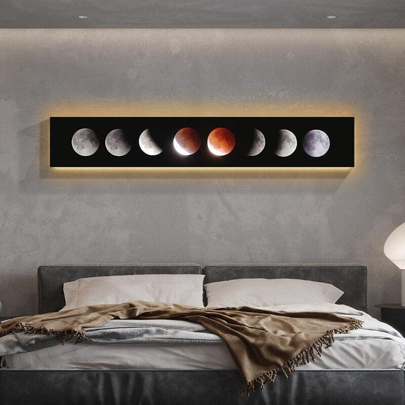 ChandeliersDecor.com-LED Wall Art-Moon Eclipse LED Wall Lght: Stylish & Energy-Efficient Lighting