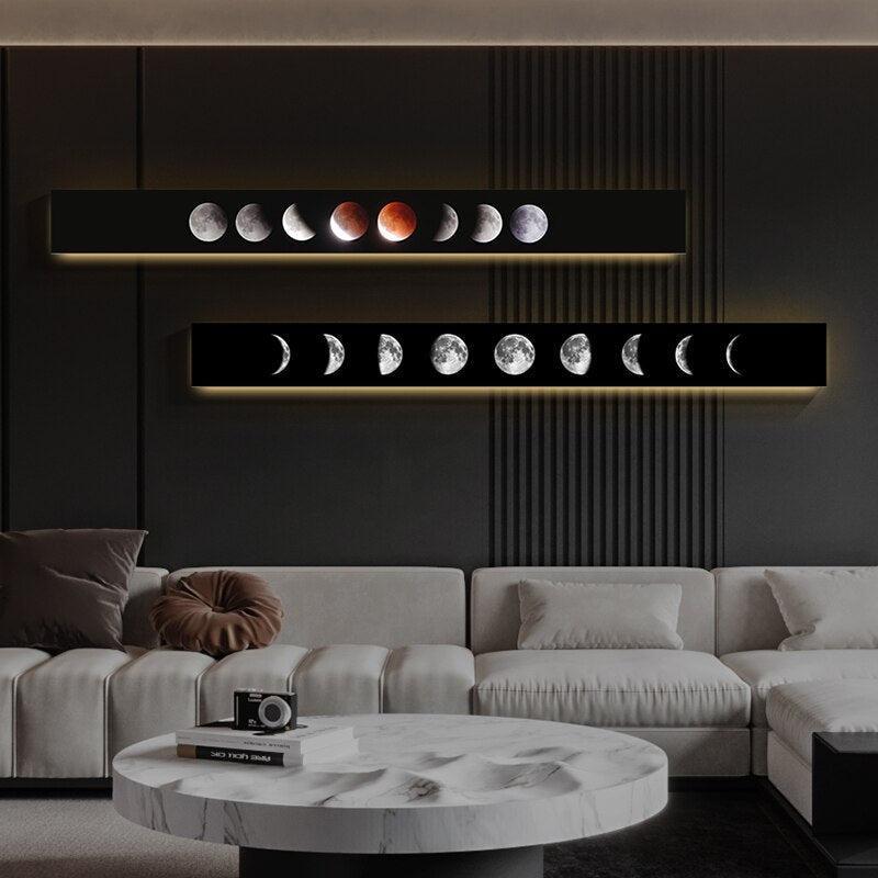 ChandeliersDecor.com-LED Wall Art-Moon Eclipse LED Wall Lght: Stylish & Energy-Efficient Lighting
