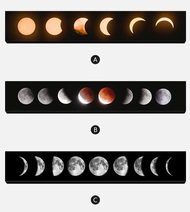ChandeliersDecor.com-LED Wall Art-Moon Eclipse LED Wall Lght: Stylish & Energy-Efficient Lighting