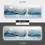 ChandeliersDecor.com-Wall Clocks-Mountains Silent Battery Digital Wall Clock