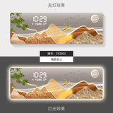 ChandeliersDecor.com-Wall Clocks-Mountains Silent Battery Digital Wall Clock