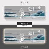 ChandeliersDecor.com-Wall Clocks-Mountains Silent Battery Digital Wall Clock