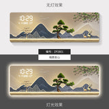 ChandeliersDecor.com-Wall Clocks-Mountains Silent Battery Digital Wall Clock